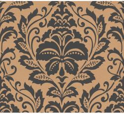  Fátyoltapéta Attractive barokk díszítés matt fényes textúra arany fekete FSC (44638)