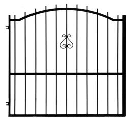 Primora Mira Nagykapu bal íves fekete 1, 5 m x 1, 5 m