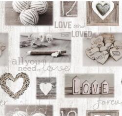  Noblessa Heart asztalterítő 1, 4 m - méteráru