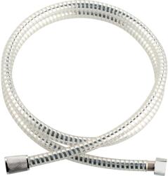  Műanyag zuhanycső 150 cm ezüstszínű-átlátszó (331402)