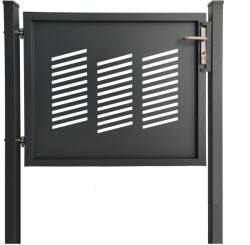  Egyszárnyú dekor-kapu Stockholm bebetonozható 120 cm x 100 cm antracit