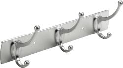 Hettich ruhafogas 3 akasztóval matt alumínium/cink (47156)