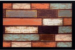 Rexdeco Rex Deco beltéri lábtörlő barna deszka csúszásmentes 40 cm x 60 cm