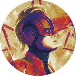 Komar nemszőtt fotótap. Dot Avengers Painting Capt. Marvel Helmet átmérő 125 cm