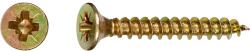 LUX-TOOLS Süllyesztett fejű univerzális csavar PZ csavarfej 4, 5 mm x 40 mm teljes menet (456812)