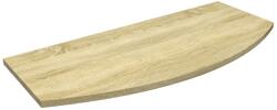  Ovális laminált polc sonoma tölgy 80 cm x 35 cm x 1, 8 cm