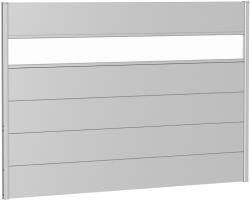 Biohort kerítés panel akrilüveggel 200 cm x 135 cm ezüstmetál
