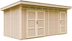 Timbela kerti faház M905C lapostetős alapozott 530 cm x 279 cm