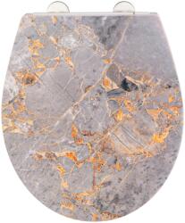 WENKO Premium WC-ülőke Grey Marble duroplaszt leeresztő automatikával