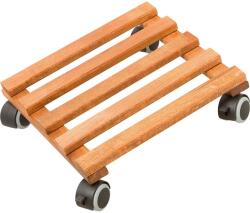 OBI Gurulós virágtartó sötét bükk olajozott négyszögletes 35 cm x 35 cm (325447)