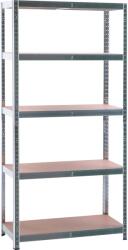  Fémpolcállvány horganyzott 5 polcos 90 cm x 180 cm x 40 cm 175 kg terhelhetőség (107108)