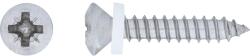  LUX lencsefejű ablakpárkánycsavar PZ-behajtás 3, 9 mm x 16 mm nemesacél 10 db (486472)