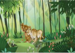 Komar vlies fotótapéta Lion King Love 400 cm x 280 cm