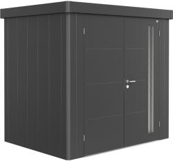 Biohort Neo szerszámos ház kétszárnyú ajtó 1B sötétszürke-metál 236 x 180 cm
