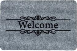 Flocky bordázott lábtörlő Welcome szürke 40 cm x 60 cm (118125)