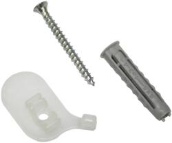 Gardinia mennyezeti tartókonzol 1 pályás alumínium függönysínhez fehér 2 darabos (31442)