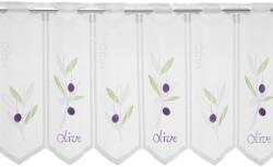  Függöny jacquard vitrázs olajbogyó mintával 45 cm magas méteráru (253012)