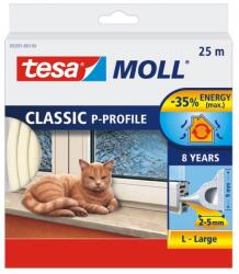 Tesa tesamoll P - profil ajtó - és ablaktömítő gumiszalag fehér 25 m x 9 mm (05391-00102-00)