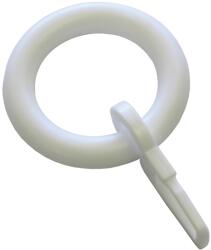 Gardinia függönykarika vitrázs és kávéházi rudakhoz fehér (2271)