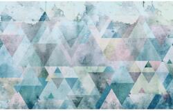 Komar vlies fotótapéta Triangles Blue 400 cm x 250 cm