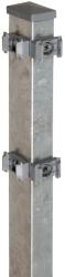  Sarokkerítésoszlop kétrudas hálós kerítéspanelhez horganyzott 4 cm x 6 cm x 1 (041092)