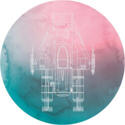 Komar nemszőtt fotótapéta Dot Star Wars A-Wing öntapadó átmérő 125 cm