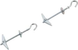 LUX-TOOLS rugós billenődübel hajlított kampóval 5 mm x 100 mm 2 darab (485157)