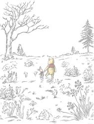 Komar vlies fotótapéta Winnie Pooh Walk 200 cm x 280 cm