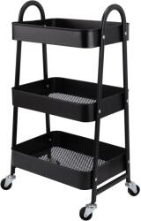  Konyhakocsi 44 cm x 30, 9 cm x 78, 3 cm fekete