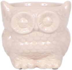  Owl kerámiakaspó 6 cm x 5 cm Krémfehér