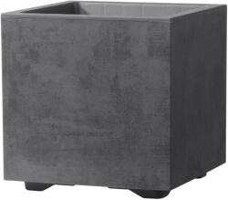 Deroma Cubo Millennium virágcserép 25 cm x 25 cm x 25 cm antracit