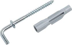 LUX-TOOLS LUX univerzális galléros dübel horganyzott derékszögű kampóval 6 mm x 33 mm 4 db (485139)