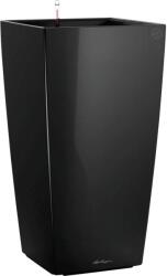 Lechuza Cubico Premium oszlopkaspó 30 cm x 30 cm fekete magasfényű