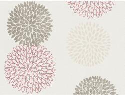 AS-Creation A. S. Création Blooming fátyoltapéta 37264-4 piros-barna-bézs virág mintás (43420)