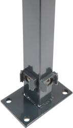  Sarokoszlop hegesztett oszloptalppal 109 cm antracit (042416)