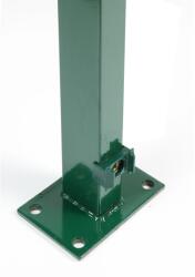 Floraworld kerítésoszlop ráhegesztett talplemezzel 169 cm zöld