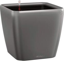 Lechuza Quadro Premium LS kaspó 22 cm x 22 cm x 21 cm antracit-metál