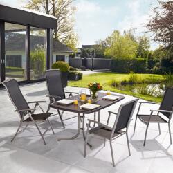  Vigo kerti asztal téglalap alakú Sevelit szürke 150 cm x 90 cm (479866)