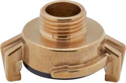  Gyorscsatlakozó menetes idom, sárgaréz, 21 mm-es (R 1/2) külső menet (322108)