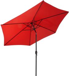 GARTENFREUDE napernyő 300 cm átmérő piros hajtókaros mechanizmussal