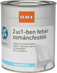 OBI 2 az 1 - ben fehér lakk vízzel hígítható selyemfényű fehér 2, 5 l (7504556217000002500)