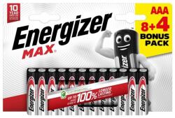Energizer Max Alkáli Mikro Elem AAA B8+4 - obi