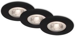 Briloner Kulana süllyesztett LED lámpa-szett 5 W 3000 K 3 db matt fekete