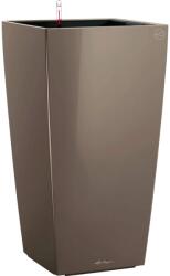 Lechuza Cubico Premium oszlopkaspó 22 cm x 22 cm szürkésbarna magasfényű