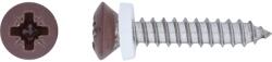 LUX-TOOLS LUX lencsefejű ablakpárkánycsavar PZ 3, 9 mm x 19 mm nemesacél barnított 10 db (486476)