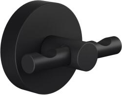 tesa Moon Black fürdőköpeny fogas fekete matt ragasztóval