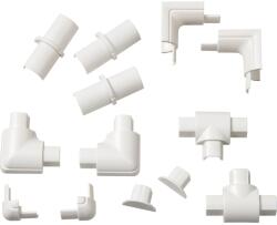  D-Line kábelcsatorna tartozékkészlet 16 mm x 8 mm fehér (300441)