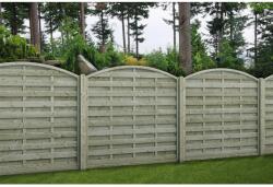  Hamburg belátásgátló kerítéselem kerek nyomás alatt impr. 180 cm x 180 cm/150 cm (000300A125NRBZ12B1)