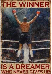 Retro-Gift nagy táblakép - Winner quote 27 cm x 39 cm