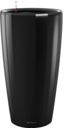 Lechuza Rondo Premium oszlopkaspó 33 cm átmérő x 56 cm fekete magasfényű